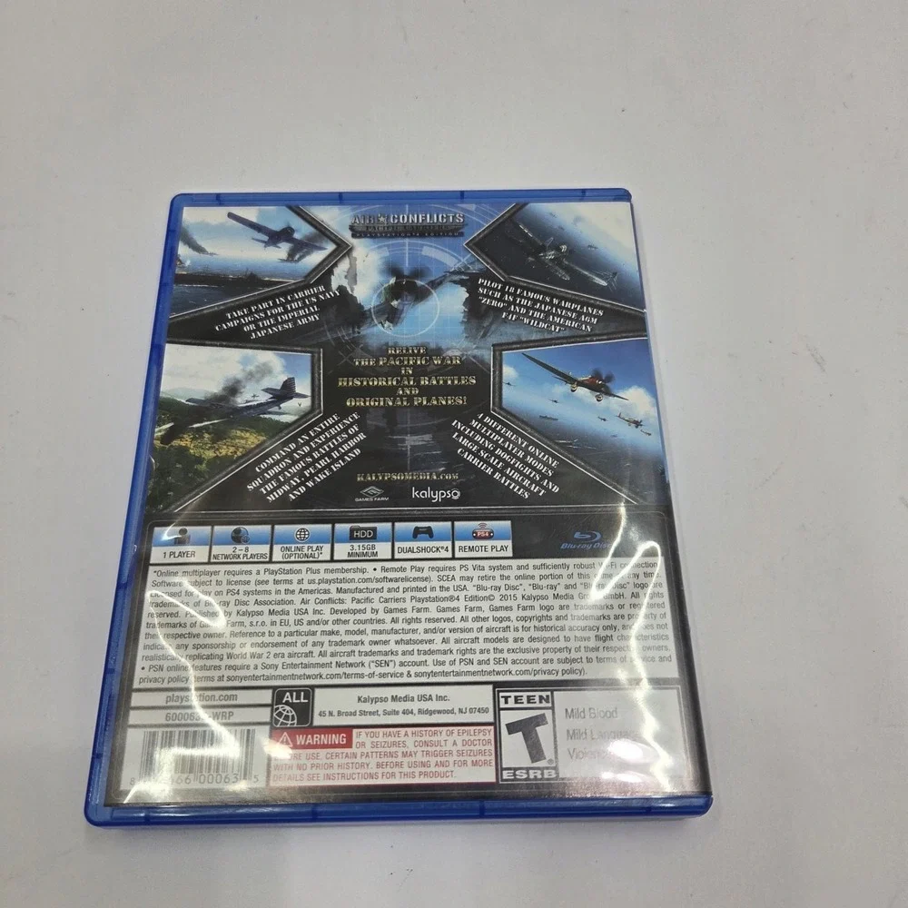 Air Conflicts: Pacific‎ Carriers (Sony PlayStation 4, 2015) PS4 CIB Tested...